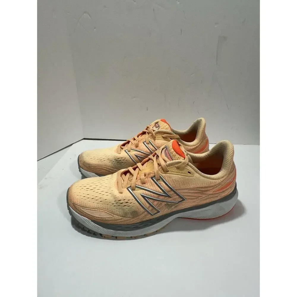 New Balance Fresh Foam 860v12 Womens 10 Shoes Road‎ Running Trainer Orange White